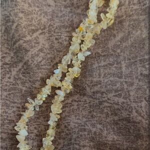 Citrine Chip Necklace Authentic 36"
